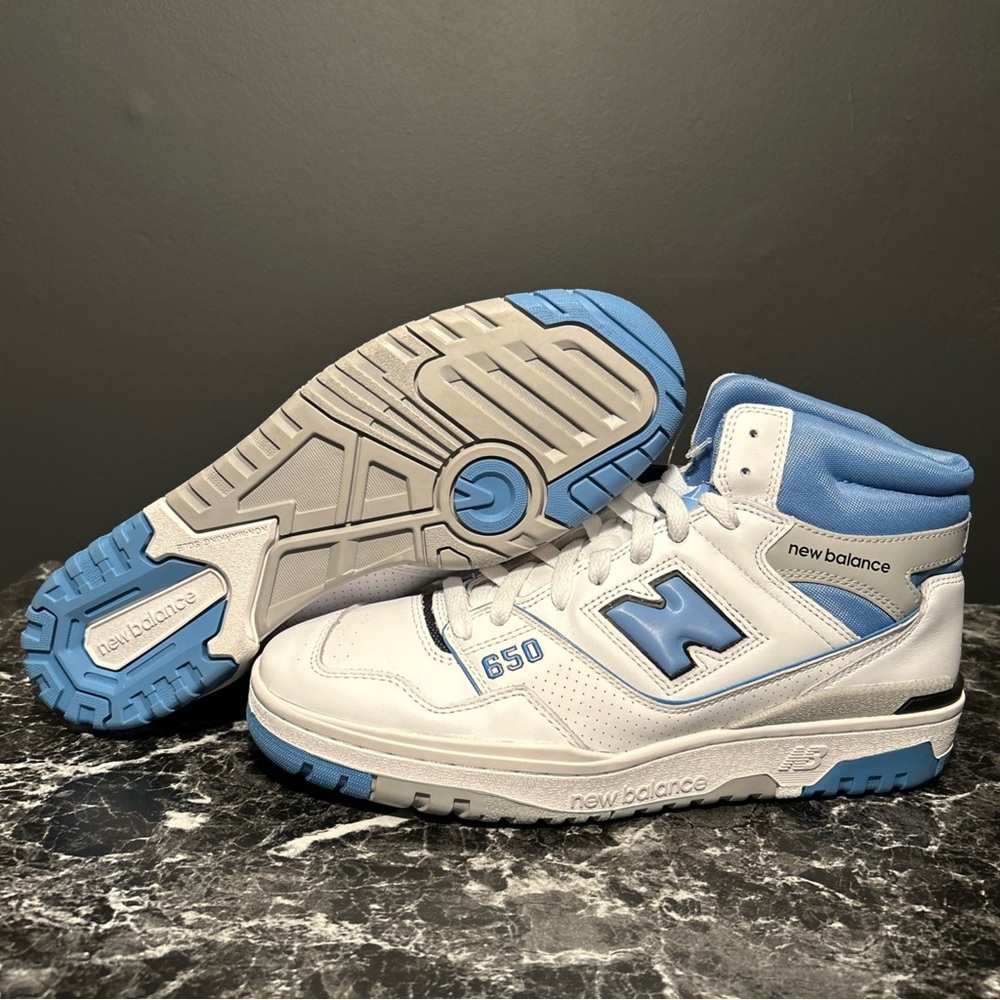 Balance 650r White Heritage Carolina Blue Bb650rck Men's 9.5 New No Box